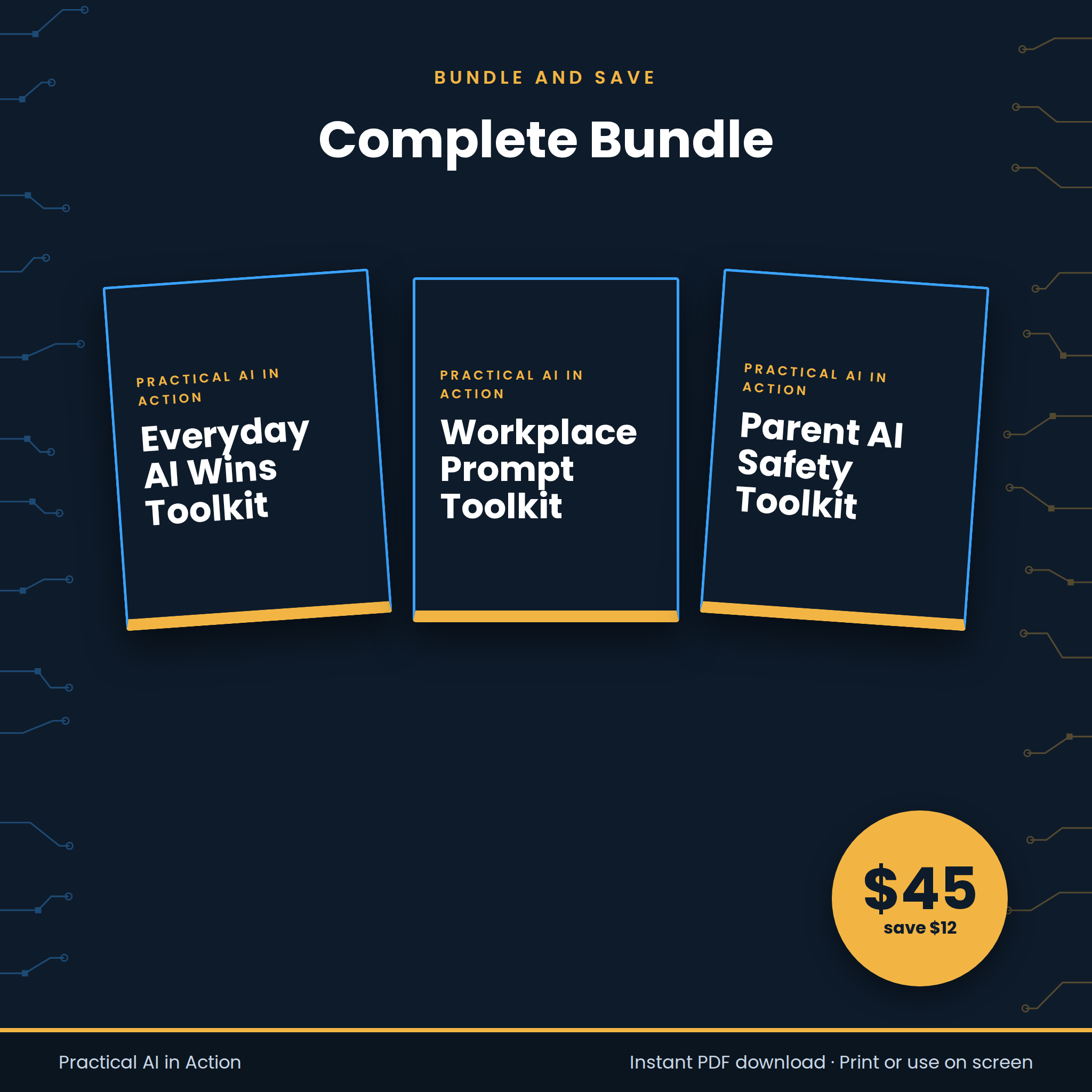 Complete AI Toolkit Bundle, $45, save $12